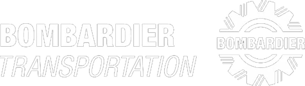 Bombardier Transportation logo - white
