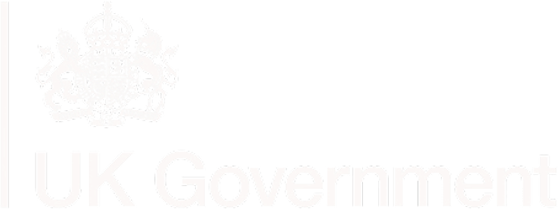 UK Government logo - white