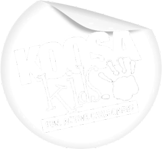 Koosa Kids logo - white