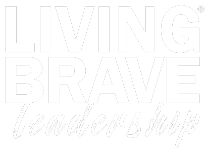 Living Brave logo - white