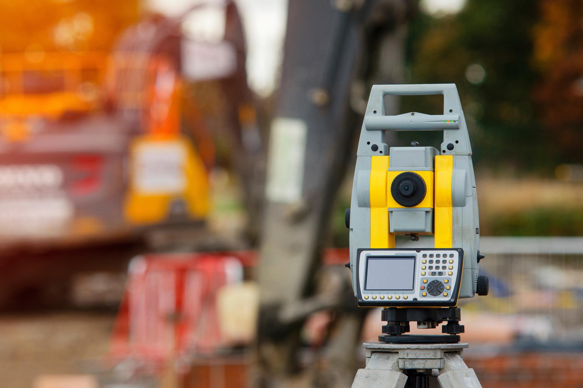 Photograph of surveying equipment
