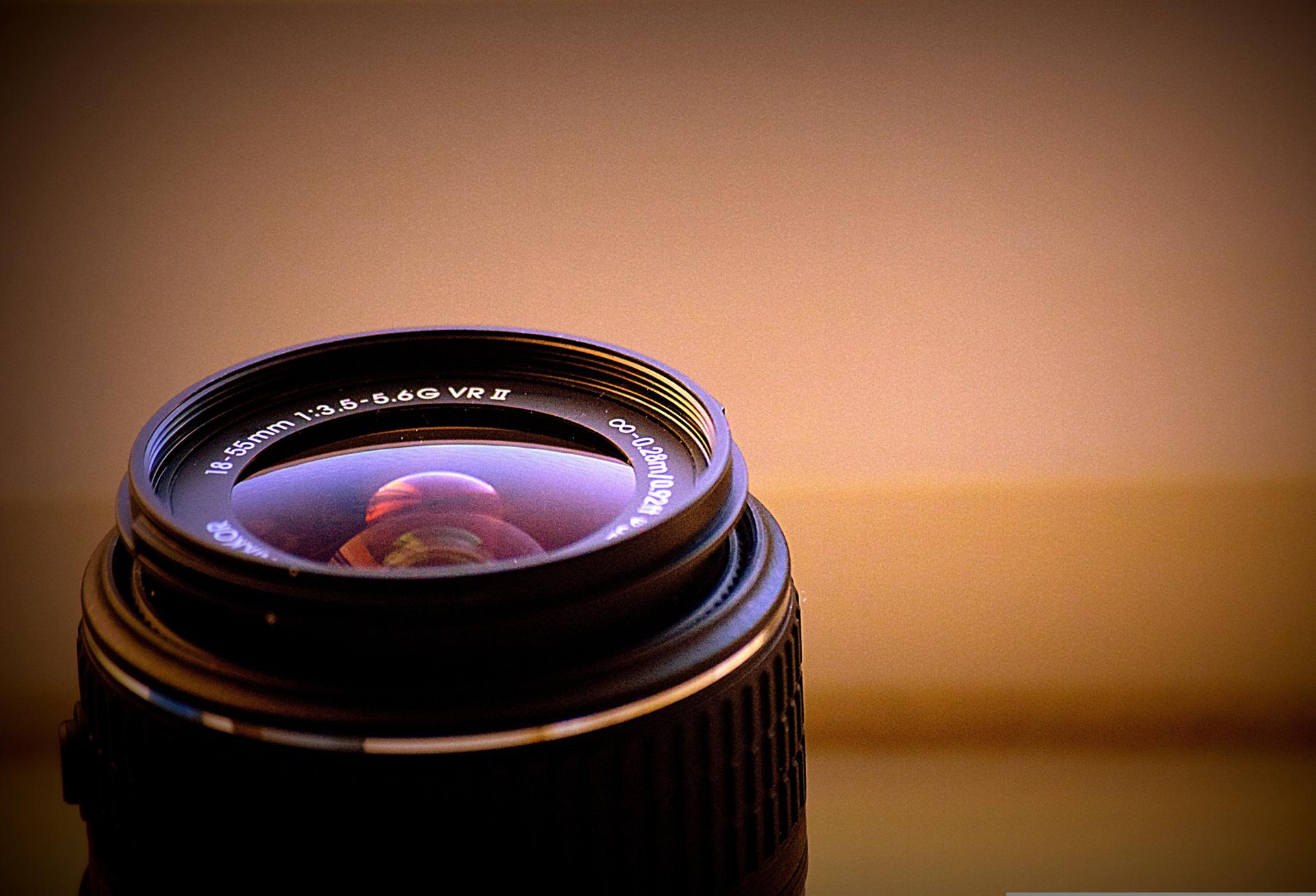 Photograph of a camera lens