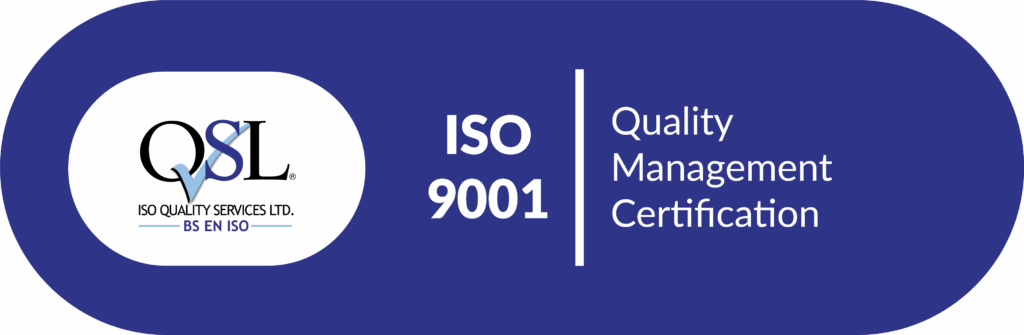 QSL logo showing ISO 9001 Quality Management Certification